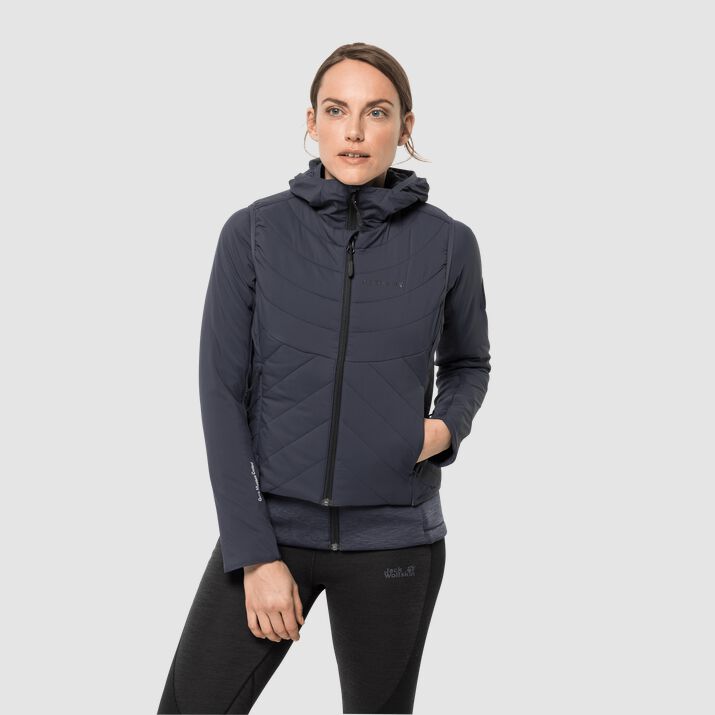 Chaleco Jack Wolfskin Athletic Mid 3in1 Mujer Azul Marino Mexico-9627538